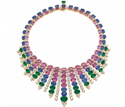 #BULGARI #emerald #sapphire #diamond #necklace