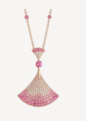 #BULGARI #necklace #diamond #collier #pink sapphjire opal #ruby #saphir rose #diamant #rubis