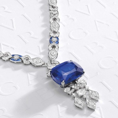 #BVLGARI #sapphire #saphir #diamond #diamant #necklace #collier
