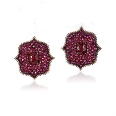 BAYCO_monochrome_lotus_ruby_earrings