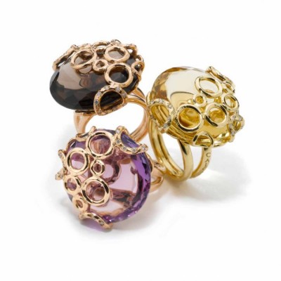 CALGARO-ALBA-RING-citrine-smokey quartz-amethyst