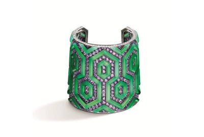 #GIAMPIERO BODINO #bracelet manchette #Mosaico #jade #diamants #Diamonds