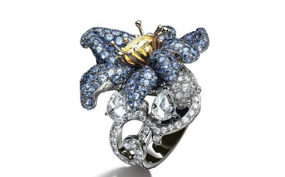 GIAMPIERO BODINO-ring-yellow diamond-white diamond-sapphire