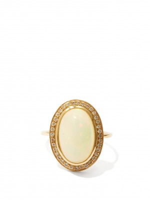 #JADE JAGGER #Ring #Gold #Opal #Diamond