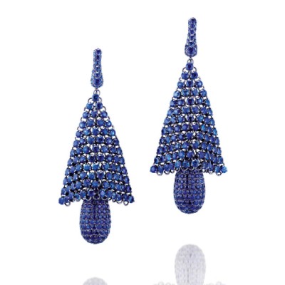 #KAREN SUEN #Sapphire #Earrings #Saphir #boucles d'oreilles