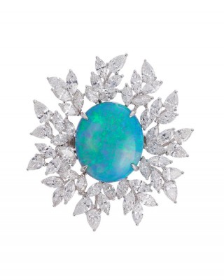 #MARGOY MC KINNEY #Ring #BlackOpal #Diamonds
