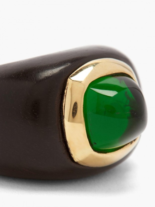 ROSA DE LA CRUZ_emerald_ebony_ring