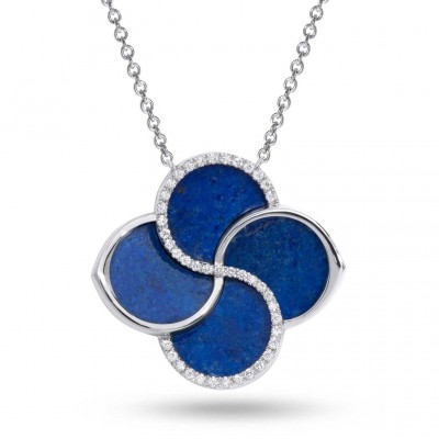#STENZHORN #flumina #lapis-lazul #white-gold #diamond #pendant #Or Blanc #Diamant