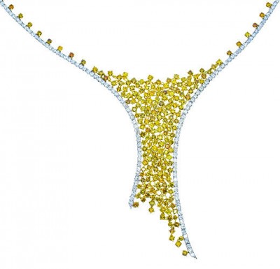 TALORE-17.63ct-Fancy-Yellow-Diamonds-Necklace-18K-All-Natural-