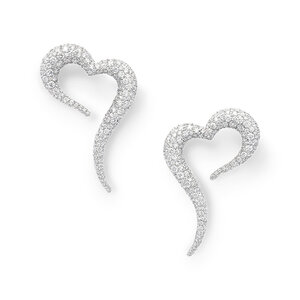 VANIA LELES-Amor-18+Karat-White+Gold-White+Diamonds-Earrings-Large
