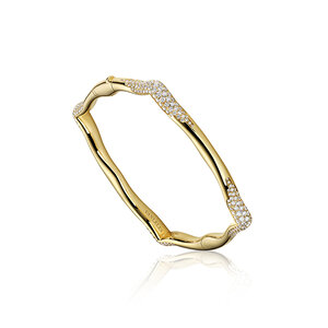 VANIA LELES-The-Nile-18+Karat-Yellow+Gold-White+Diamonds-Bangle