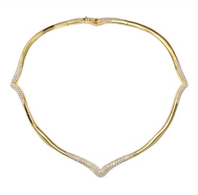 VANIA LELES-The-Nile-18+Karat-Yellow+Gold-White+Diamonds-Necklace