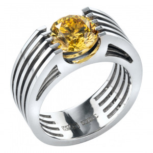 ZAKHAR BORISENKO-ring-yellow diamond