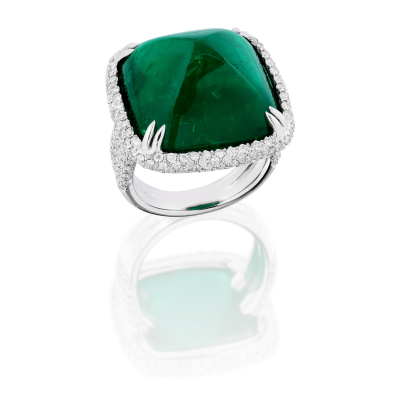 JACOB'S JEWELERY Ohanes Agopian- #ColombiaEmerald #WhiteDiamonds