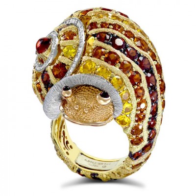 ALEX SOLDIER #Ring #Citrines #Sapphires #Diamonds #Rubies