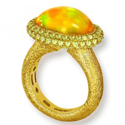 ALEX SOLDIER #Ring #Opal #Peridots
