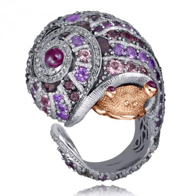 ALEX-SOLDIER-Ring-PinkSapphires-PinkTourmalines-PinkTopaz-Daimonds-Rubies