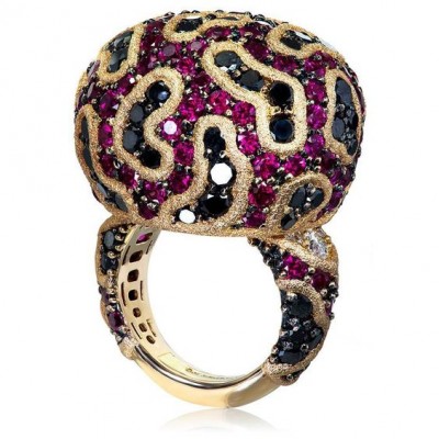 #ALEX SOLDIER #Ring #gold #Ruby #Diamonds