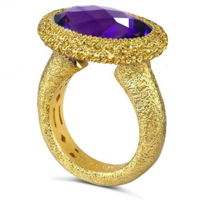 #ALEX SOLDIER #Ring #gold #amethyst