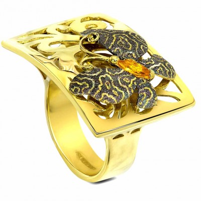 #ALEX-SOLDIER #gold #citrine #Ring #Bague