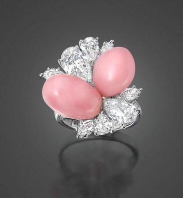 ASSAEL#Natural-Conch-Pearl#Diamonds
