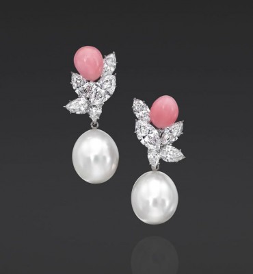 ASSAEL#Natural-Conch-Pearl#SouthSeaPearl#diamonds#Ring