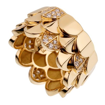 #FRED OF PARIS #Gold #Diamond #Triple Arc Ring #Or #Diamant #Bague