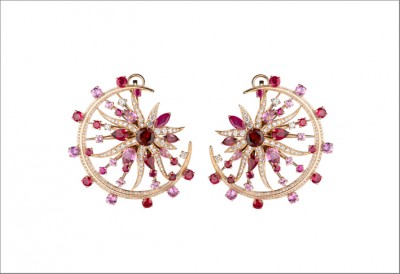 #RUBEUS #Earrings #Pink-sapphires #Rubellites #Garnets
