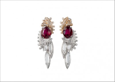 #RUBEUS #Earrings #Rubellites #Diamonds
