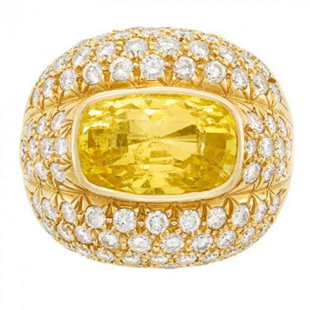 #ANDREW CLUNN#Yellow-Sapphire#Diamonds#Ring