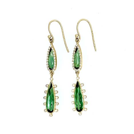 #KOTHARI #Tourmalines #Diamonds #Earrings