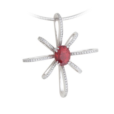 #LouisEdourdLejeune #Spinel #Spinelle #diamants #diamonds #Pendentif #Pendant