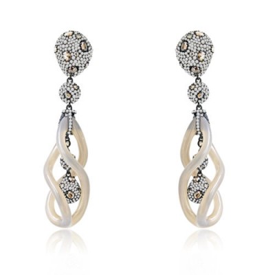 #SUTRA #Earrings #Ceramic #diamonds #Boucles d'oreilles #Céramique #Diamants