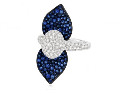 #SUTRA #WhiteGold #BlueSapphires #Diamonds #Ring