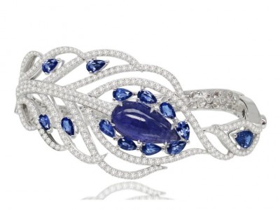 #SUTRA #WhiteGold #BlueSapphires #Diamonds #Tanzanite #Bracelet