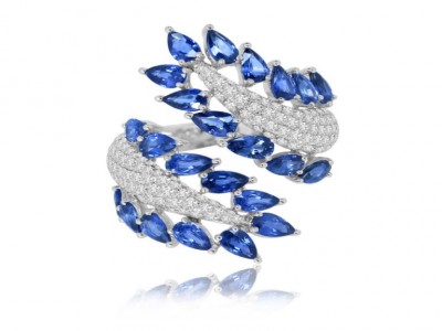 #SUTRA #WhiteGold #Sapphires #Diamonds #Ring