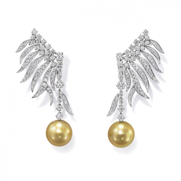 #TASSAKI #SouthSeaPearlGold #diamond #earrings