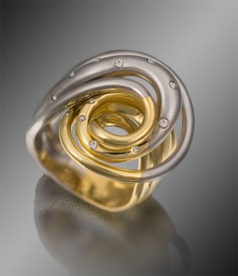 #CORNELIS HOLLANDER #Project-2007-spiral #Ring #Gold #Diamaond #Bague #Or #Diamant
