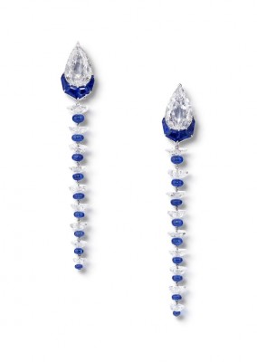 #GLENN SPIRO #Earrings #Sapphires #Diamonds