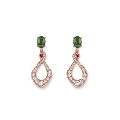 #GUBELIN #jewellery #Earrings #Tourmalines #Rubies #Diamonds