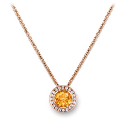 #GUBELIN #jewellery #glowing fire #pendant #spessartite #diamonds
