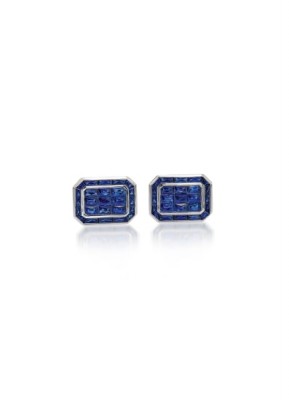 #William and Son #sapphires #Cuffilinks