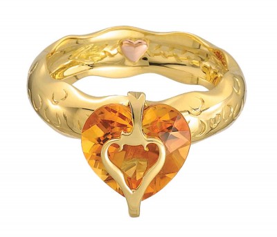 #DEWEL #Ring #Gold #Citrine