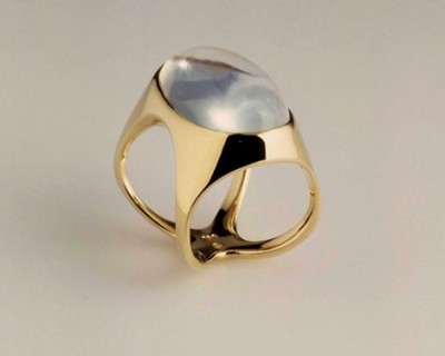 #FRIEDRECH BECKER #Ring #gold #Moonstone
