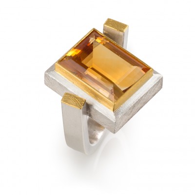 #JOSEF KOPPMANN #Gold-and-Silver #Ring #Citrine