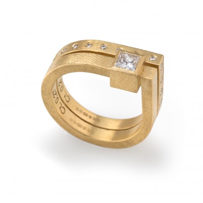#JOSEF KOPPMANN #Ring #diamonds #yellow gold
