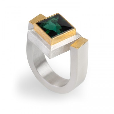 #JOSEF KOPPMANN #Ring #gold #silver #tourmaline
