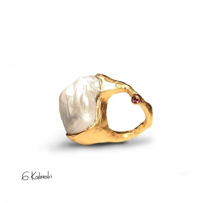 #KABIRSKY #Bague #nacre #ring #mother of pearl