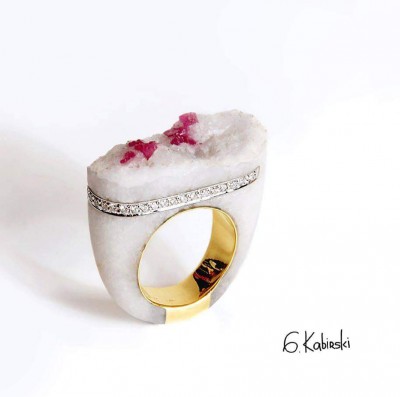 #KABIRSKY #Bague #ring #rough rubies