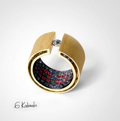 #KABIRSKY #Bague #sapphire #saphir #ring #ruby #rubis #diamond #diamant